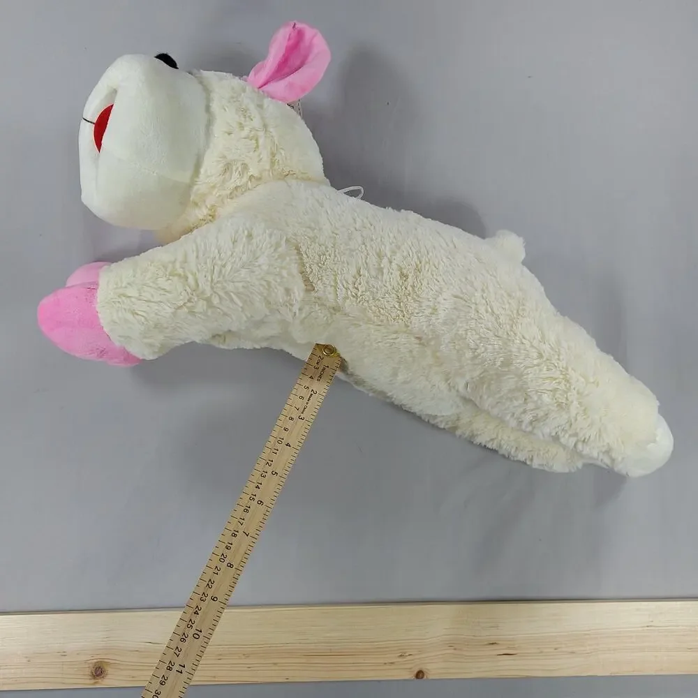 Lamb Chop Dog Plush Toy 24'' Jumbo Squeaky Soft Stuffed Pet Cuddle Chew Toy 2022